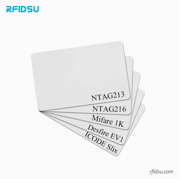 13.56mhz Blank PVC NFC Cards