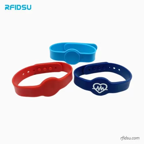 Adjustable RFID Silicone Wristbands