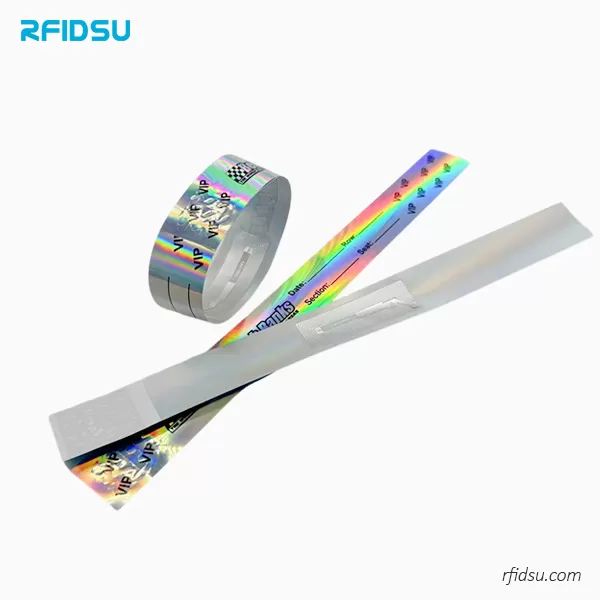 Hologram NFC Paper Wristbands