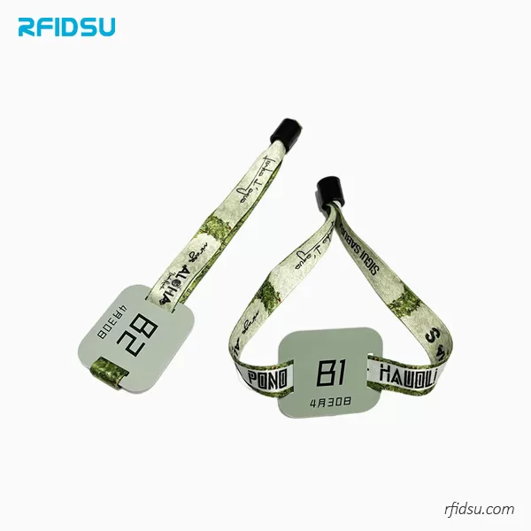 Disposable RFID Woven Wristbands