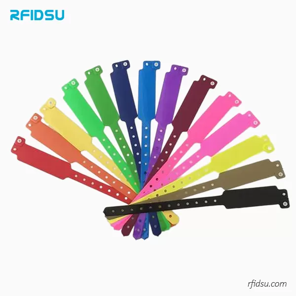 Snap Closure Vinyl RFID Wristbands