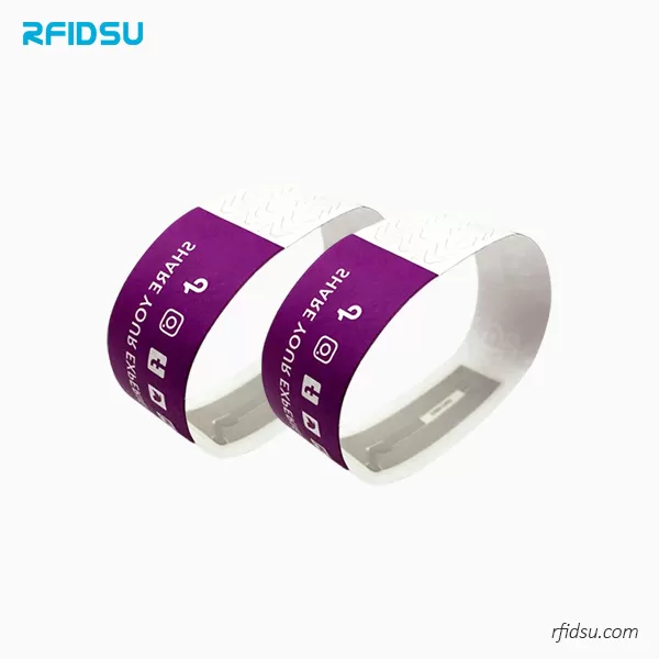 Custom Tyvek Paper RFID Wristbands