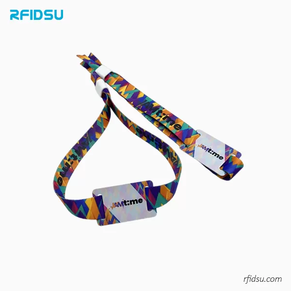 Disposable RFID Woven Wristbands