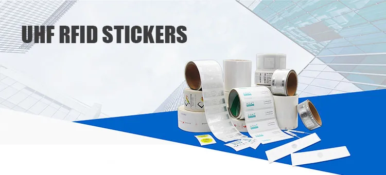 Standard UHF RFID adhesive labels supplied on rolls for general products and high-volume identification